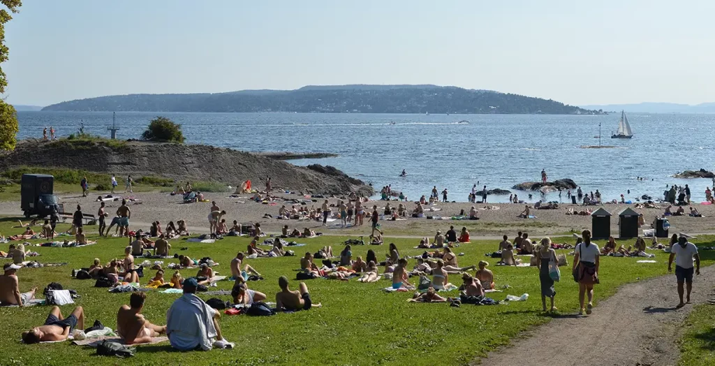 Huk Beach at Bygdøy, Oslo