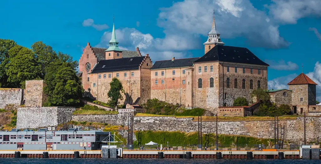 Overview of the Akershus Fortress.